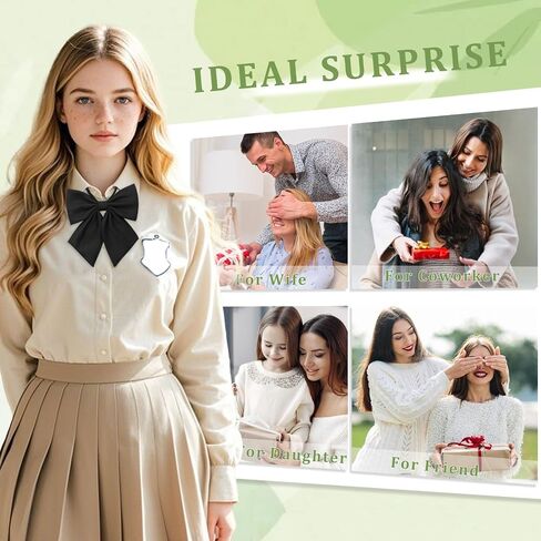 Solid Color Bow Tie for Women Gril, Adjustable Women Bow Tie, Pre-Tied Bowtie for Uniform School Party Cosplay Prom in Saudi Arabia