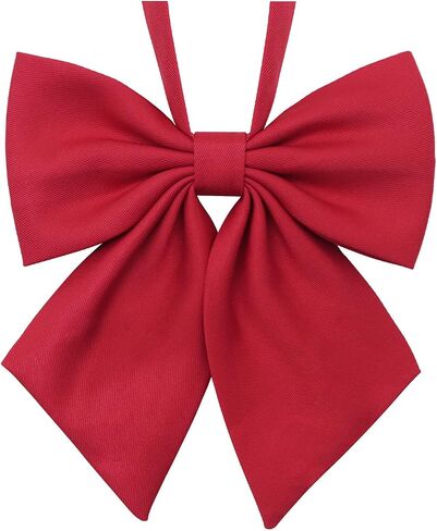 Solid Color Bow Tie for Women Gril, Adjustable Women Bow Tie, Pre-Tied Bowtie for Uniform School Party Cosplay Prom in Saudi Arabia
