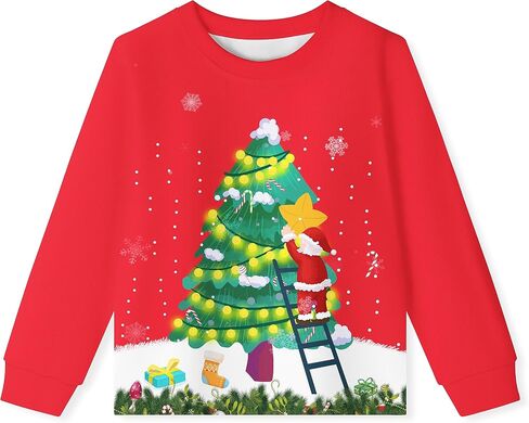 LQSZ Girls Pajamas Kids Toddler Halloween PJS عيد الميلاد ملابس النوم للأطفال بحجم 2-12 سنة in Saudi Arabia