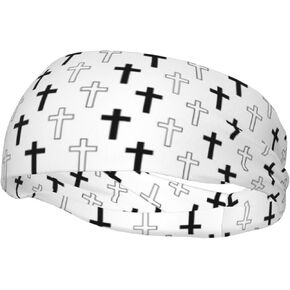 Jesus Sweatbands Yoga Running Sports Hairband Workout Head Grip Band Elastic Turban for Women Men