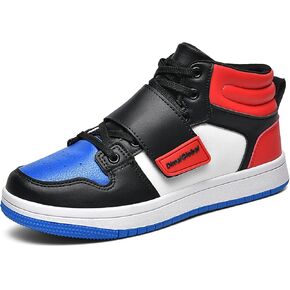 Dimaiglobal Kids Basketball Shoes Boys Girls High Top Top Sneakers for Youth Sports Sports Shoes Treasable Skate Shoes School Trainers
