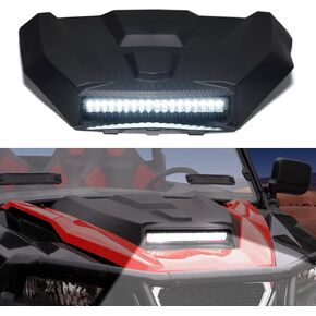 HAKA TOUGH Hood Scoop for Polaris General 1000 Accessories 2016-2018, Hood Scoop with Auxiliary Light for Polaris General 1000 EPS/General 4 1000 EPS 2016 2017 2018 Accessories