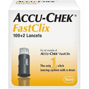 accu-chek fastclix lancets 102 لكل منهما (حزمة 2)