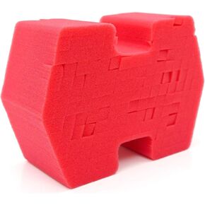 الأمثل Big Red Sponge 2.0 - قبضة أفضل والوصول إلى مساحات ضيقة - آمنة لجميع أنواع الطلاء ، والاستخدام لغسيل السيارات غير المعدل وصابون غسيل السيارات
