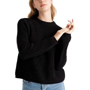 Hixiaohe سترة المرأة 2025 سقوط Fall Fisherman متماسكة Pullover Cascual Solid Crewneck Sweate Top Stoled Top