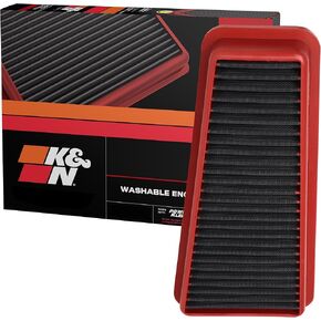 K&N Engine Air Filter: Long Life 18،000 Mile Plater Filter: متوافق مع 2002-2015 Toyota Mid Size Size و SUV V6 (4-Runner ، Tacoma ، Hilux ، Land Cruiser ، Prado ، FJ Cruiser) ، KNA-2281