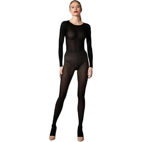 Wolford Satin Touch Dots لباس ضيق للنساء 20 Denier Aremery Hosiery Pantyhose Elegant 3D Dot Design Live Bandband Soft
