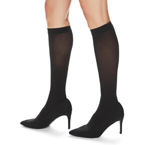MeMoi Women's Microfiber Opaque 60 Denier Knee Highs
