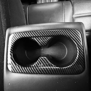 YOUTOOCAR Carbon Fiber Pattern Rear Cup Holder Cover Compatible with Kia Stinger 2018-2023 Accessories