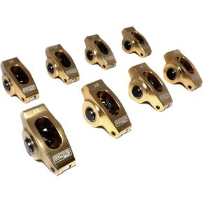 Comp Cams 19004-8 Ultra-Gold Rocker Rocker Arm مع نسبة 1.5 وقطر 7/16 بوصة لشيفروليه بلوك صغير ، (مجموعة من 8)