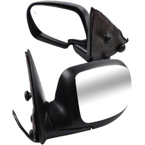 ECCPP Door Mirrors High Performance Pair View Mirrors Replacement Set Automotive Mirrors with Power Adjusted Heated Manual Folding for 1999-2002 For Chevy Silverado For GMC Sierra Yukon XL Chrome