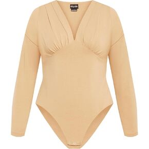 City Chic Women's Plus Size Amelila Pleat Bodysuit