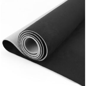 Kefly Black Suede Headliner Fabric 54" L × 60" W with Foam Backing, Automotive Interior Auto Roof Replacement Material for Car, SUV, Boat, Pickup, Truck, RV, Home Repair