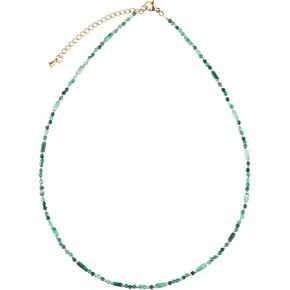KELITCH Natural Turquoise Beaded Necklaces Handmade Women Necklaces Delicate Strand Necklaces Beach Jewelry