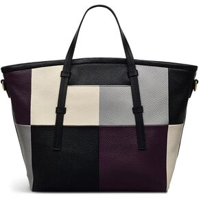 Radley London Bridgewater 2.0 Patchwork Women's Leume Leather Leather Satchel Bag ، Black