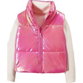 الفتاة المعدنية zip up upper سترة معطف معطف بلا أكمام معطف