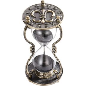 CNCJ Sand Timer Hourglass Match (الأسود ، 60 دقيقة)