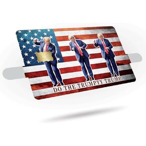 Trump Dance Credit Card Skin Sticker 3-Pack - Trump Shuffle Dance Design - Fun Dance Moves Vinyl Decals for Credit/Debit Cards - Protect & Personalize Cards - Slim, Waterproof, Durable