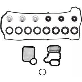 Engine Cylinder Valve Cover Gasket Set Compatible with Acura Honda Accord Civic CR-V Element CSX RDX RSX TSX - Replace VS50614R ES73071