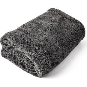 GRACE & KEDY Loop Drying Towel - 1200 GSM Ultra-Plush Microfiber Car Drying Towel - Super Absorbent, Scratch-Free, Lint-Free - Extra Large 20"x31" for Car Detailing, Washing, and Polishing (Pack of 1)