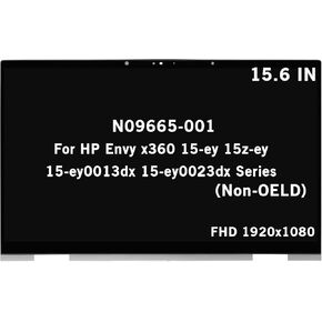 بديل شاشة 15.6 بوصة لجهاز HP Envy x360 15-ey0xxx 15z-ey0xx 15-ey0013dx 15-ey0023dx N09665-001 FHD 1920x1080 شاشة LCD تعمل باللمس مع لوحة تحكم (غير تابعة لشركة OELD)