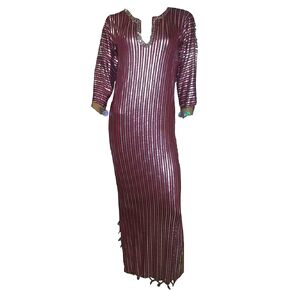 رقصة البطن (Red X Silver Nancy Dressy Dress Galabeya Costume Baladi Saydi