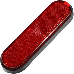 X AUTOHAUX Universal Reflector 100x30mm for Motorcycle Scooter Bicycle Safety Spoke Reflective with Screw Red