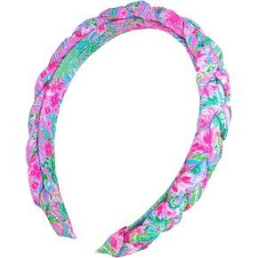 Lilly Pulitzer Colorful Knotted Headband, Slim Satin Headband, Cute Hair Accessories for Women and Girls, Soleil It On Me in Kuwait