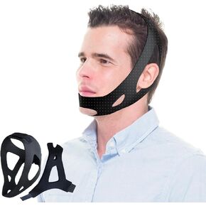 Snoring Chin Strap,Chin Strap for CPAP Users, CPAP Chin Strap,Anti Snoring Devices with Adjustable Velcro,Chin Strap for Sleeping, Simple and Effective Stop Snoring Solution