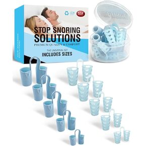 Anti Snoring Devices, 10 Pack Soft Silicone Nose Vents with Different Sizes to Stop Snoring, Effective Snore Stopper Nose Dilator to Enjoy A Peaceful Night's Sleep