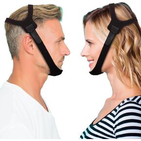 Anti Snoring Chin Strap for Men and Women CPAP Users, Snore Stopper, Effective Stop Snore Solution, Anti Snore Device, Adjustable, Breathable and Comfortable