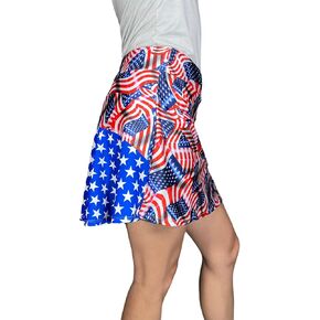 American Flag Flutter Style Golf/Tennis Skort/Skirt