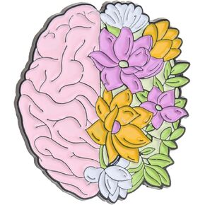 Brooches for Women,Floral Organ Enamel Pins Brain Lung Intestines Stomach Brooches Lapel Badges Cartoon Plant Jewelry Gift for Kids
