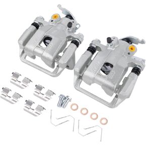 19-B3358 19-B3359 Rear Disc Brake Caliper Assembly with Bracket Fit for Acura TSX 2009-2014, Honda Accord 2008-2012, Rear Driver and Passenger Side Replaces 43018TA0A01 43018TA0A81