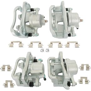 4pcs Brake Calipers Replacement for Toyota Sienna 2004-2010 V6 3.3L 3.5L Front and Rear Side 19-B2714 19-B2715 19-B2872 19-B2873