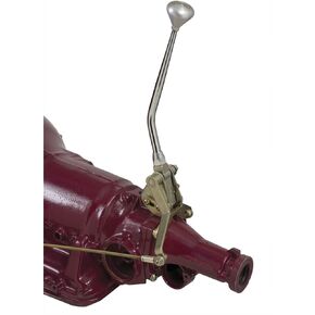 Lokar ATS64L60ETMMP Tailmount Shifter Kit with 8" Lever and Polished Mushroom Knob for GM 4L60