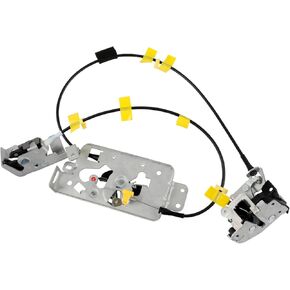 Nakuuly Right Passenger Side Rear Door Lock Latch & Cable Compatible with Ford F150 Extended Cab Pickup 2004-2008, Upper and Lower Latches Assembly Replaces # 8L3Z-18264A00-B, 6L3Z-18264A00-B