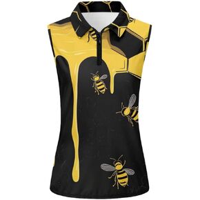 Toadditdo Women Racerback Uliciveless Golf Terts Collared Tennis Tops Quick Dry Dry Dryitic Tank Tops Size XS-2XL