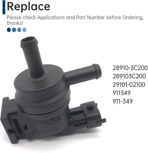 Canister Purge Valve & EGR Valve for Kia Soul/Hyundai Accent/Sedona 2010-2017 - OEM 28910-3C200 Replacement, Fix P0441 Code & EVAP System​ in Kuwait