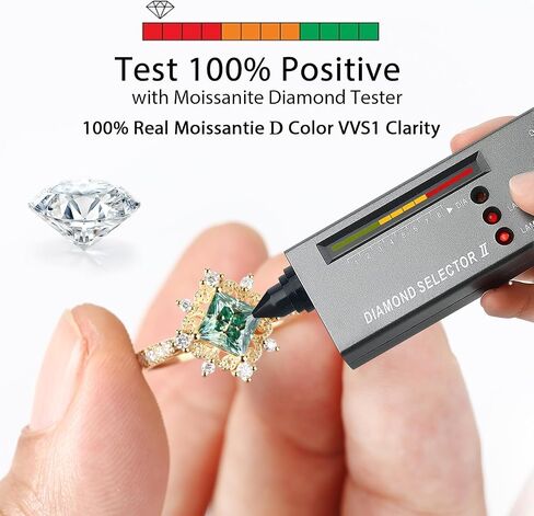 خواتم الخطبة مويسانيت للنساء ، د ، اللون VVS1 Princess Cut Moissanite Ring 925 Sterling Silver Placed 18K White Gold Wedding Ring in Kuwait