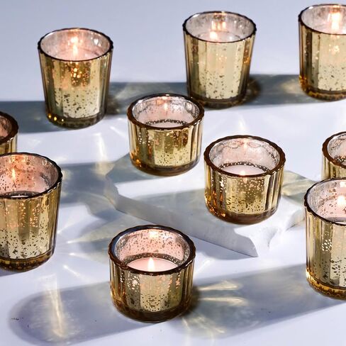 Green Votive Candle Holders Set of 10, Wedding Centerpiece Table Decorations,Glass Candle Holders for Home Decor,Tea Light Candle Holder for Table Centerpiece Thanksgiving Christmas Decor (10, Green) in Saudi Arabia