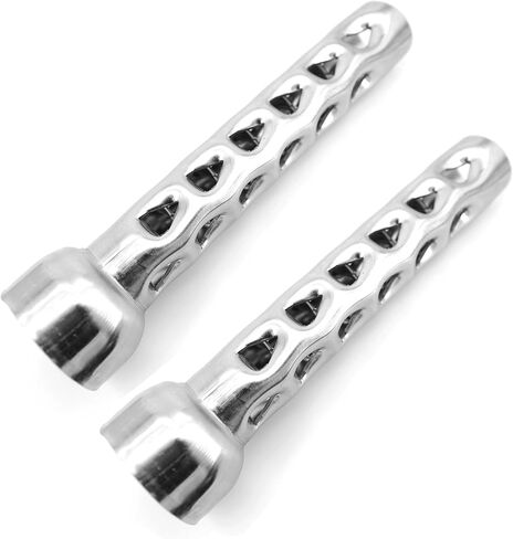 Lylane 1-3/4'' O.D. 8'' Length Motorcycle Metal Exhaust Silencer Exhaust Noise Killer Exhaust Pipe Muffler Baffle for Harley 2'' O.D. Exhause Pipe in Kuwait