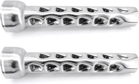 Lylane 1-3/4'' O.D. 8'' Length Motorcycle Metal Exhaust Silencer Exhaust Noise Killer Exhaust Pipe Muffler Baffle for Harley 2'' O.D. Exhause Pipe in Kuwait