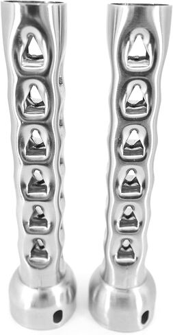 Lylane 1-3/4'' O.D. 8'' Length Motorcycle Metal Exhaust Silencer Exhaust Noise Killer Exhaust Pipe Muffler Baffle for Harley 2'' O.D. Exhause Pipe in Kuwait