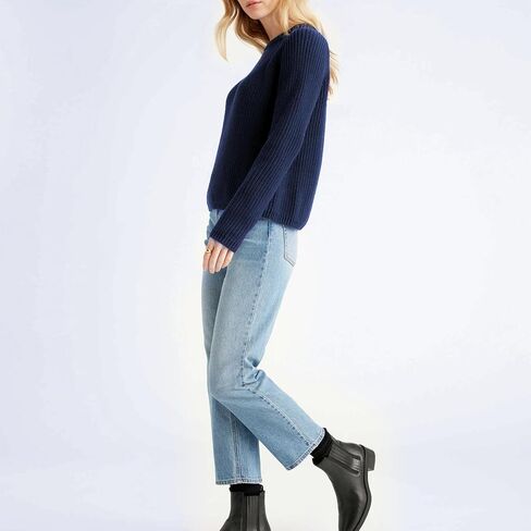 Hixiaohe سترة المرأة 2025 سقوط Fall Fisherman متماسكة Pullover Cascual Solid Crewneck Sweate Top Stoled Top in Kuwait
