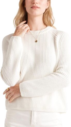 Hixiaohe سترة المرأة 2025 سقوط Fall Fisherman متماسكة Pullover Cascual Solid Crewneck Sweate Top Stoled Top in Kuwait