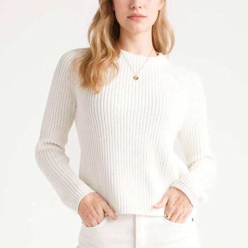 Hixiaohe سترة المرأة 2025 سقوط Fall Fisherman متماسكة Pullover Cascual Solid Crewneck Sweate Top Stoled Top in Kuwait