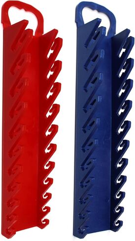 11-Tool Gripper Wrench Organizer Tool Tray Kit for Stubby or Line Wrenches (2 Piece Kit, Red & Blue) in Kuwait