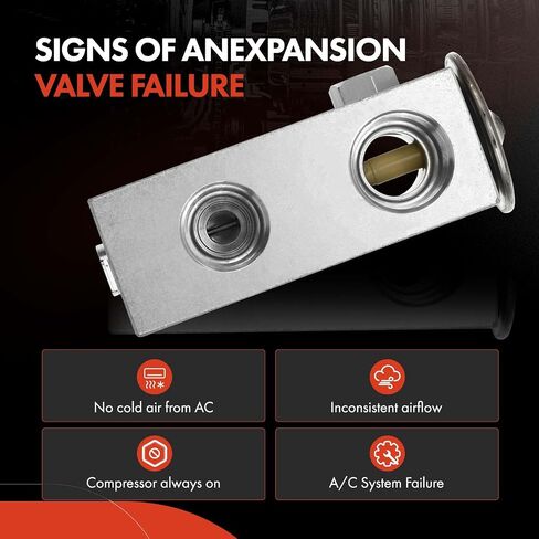 A-Premium A/C Expansion Valve Compatible with Ford Expedition 4.6L 5.4L 2004, Lincoln Navigator 5.4L 2004, Front Side in Saudi Arabia
