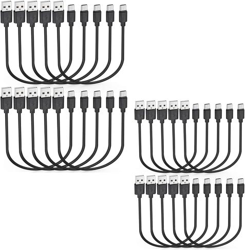 كابل USB C قصير بطول 1 قدم، 10 حزم، سلك شاحن سريع من النوع C in Saudi Arabia